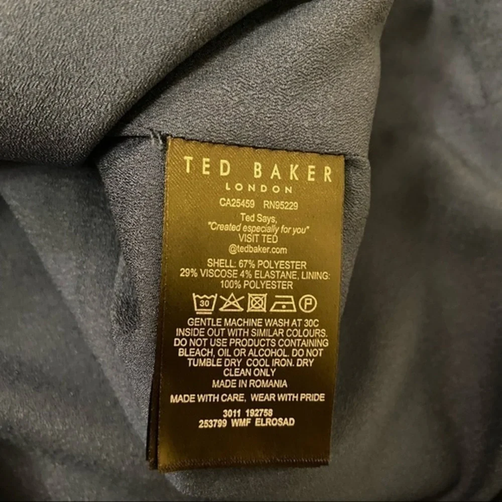 TED BAKER LONDON 60s A-Line Shift Minidress in Blue Size US 0-2 / Ted Size 1 - Picture 10 of 11